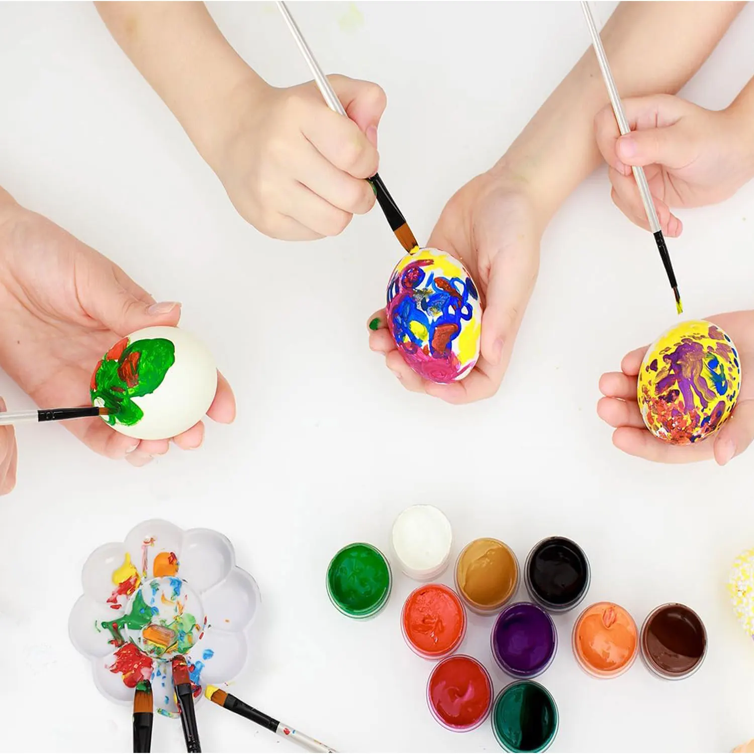 24/6pcs Artist Paint Brushes Set Nylon Tips Artist Paint Brushes For Acrylic Oil Watercolor Acrylic Painting Body Face Rock Art 5