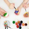24/6pcs Artist Paint Brushes Set Nylon Tips Artist Paint Brushes For Acrylic Oil Watercolor Acrylic Painting Body Face Rock Art 5