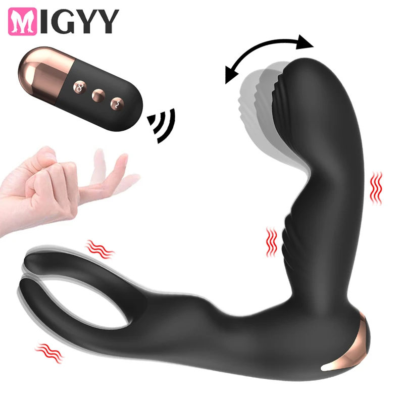 Massaggio alla prostata ricaricabile maschile con eiaculazione ritardata Rin Vibratore anale telecomandato Giocattolo sessuale per uomini G_voghion.com