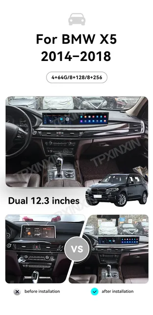 For BMW X5 F15 X6 F16 2014 - 2019 Android Car Radio Multimedia 