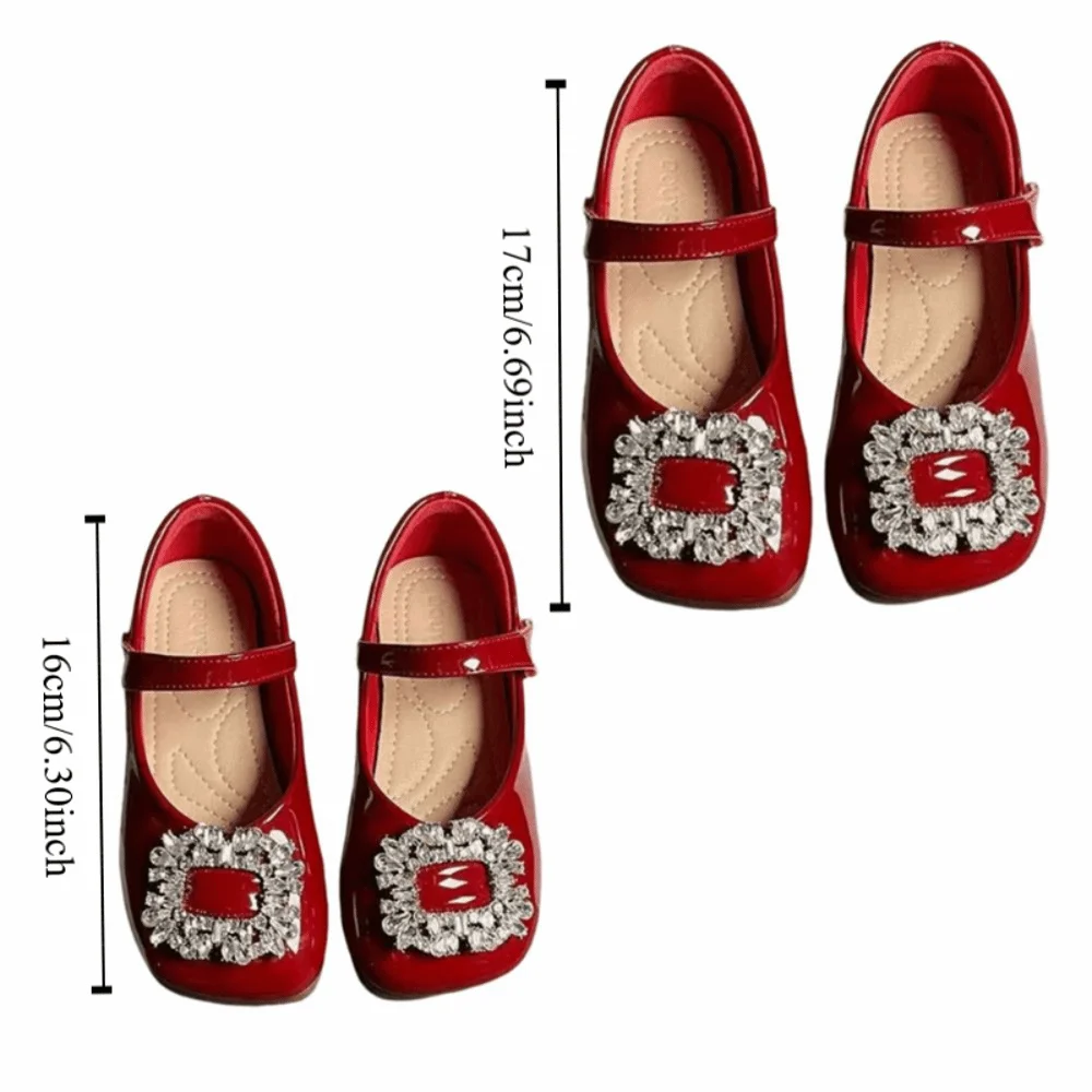 PU Children Leather Shoes Mary Jane Shoe Lightweight Kids Shoes Soft Soled Slip-on Style Girl Princess Shoe for Girl