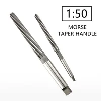 1:50 Reamer Morse Taper Handle Spiral Blade HSS CNC Machine Reamer 8/10/12/14/16/18/20/25/30mm Taper Shank 1