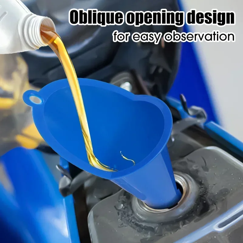 Plastic Long Stem Funnel for Gasoline Oil Fuel Filling