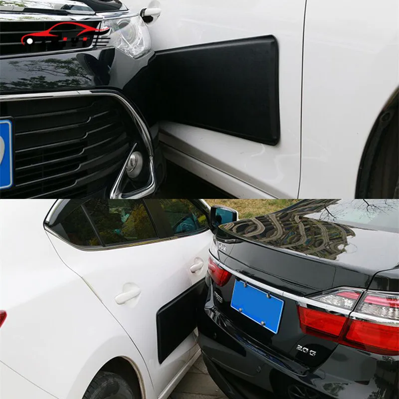 Xingyue Aile 2 Strisce Protettive Adesive Per Bordo Porta Auto Antiurto, In PVC Nero, Kit Auto