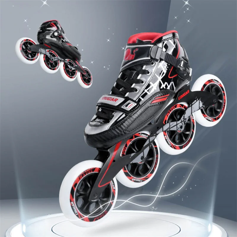 Original Cougar SR8 Speed Inline Skates Carbon Fiber Thermoplastic