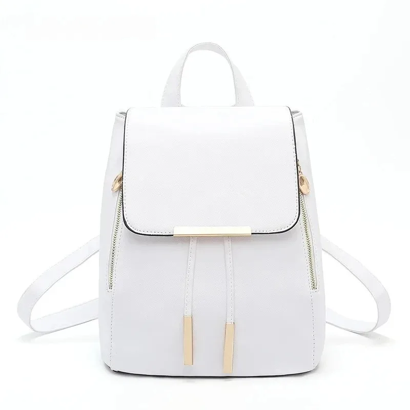 High Quality Women's PU Leather School Backpack Fashion Teen Rucksack Lightweight & Durable Design for Casual or Daily Use