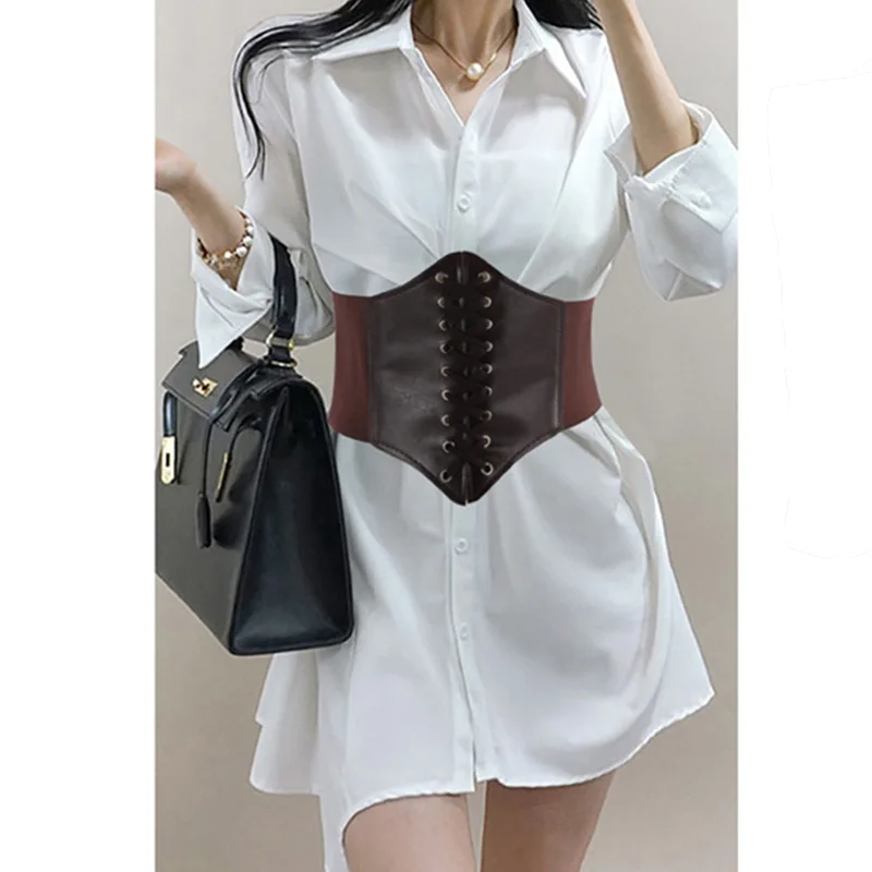 Mode Vrouwen Body Shaper Gesp Brede Tailleband Taille Riem Underbust Corset Riem Accessoires kopen vanaf een prijs van 4.34