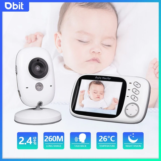 Bebe Moniteur 3.2pouces Lcd Couleur Babyphone Video Ecoute Bebe