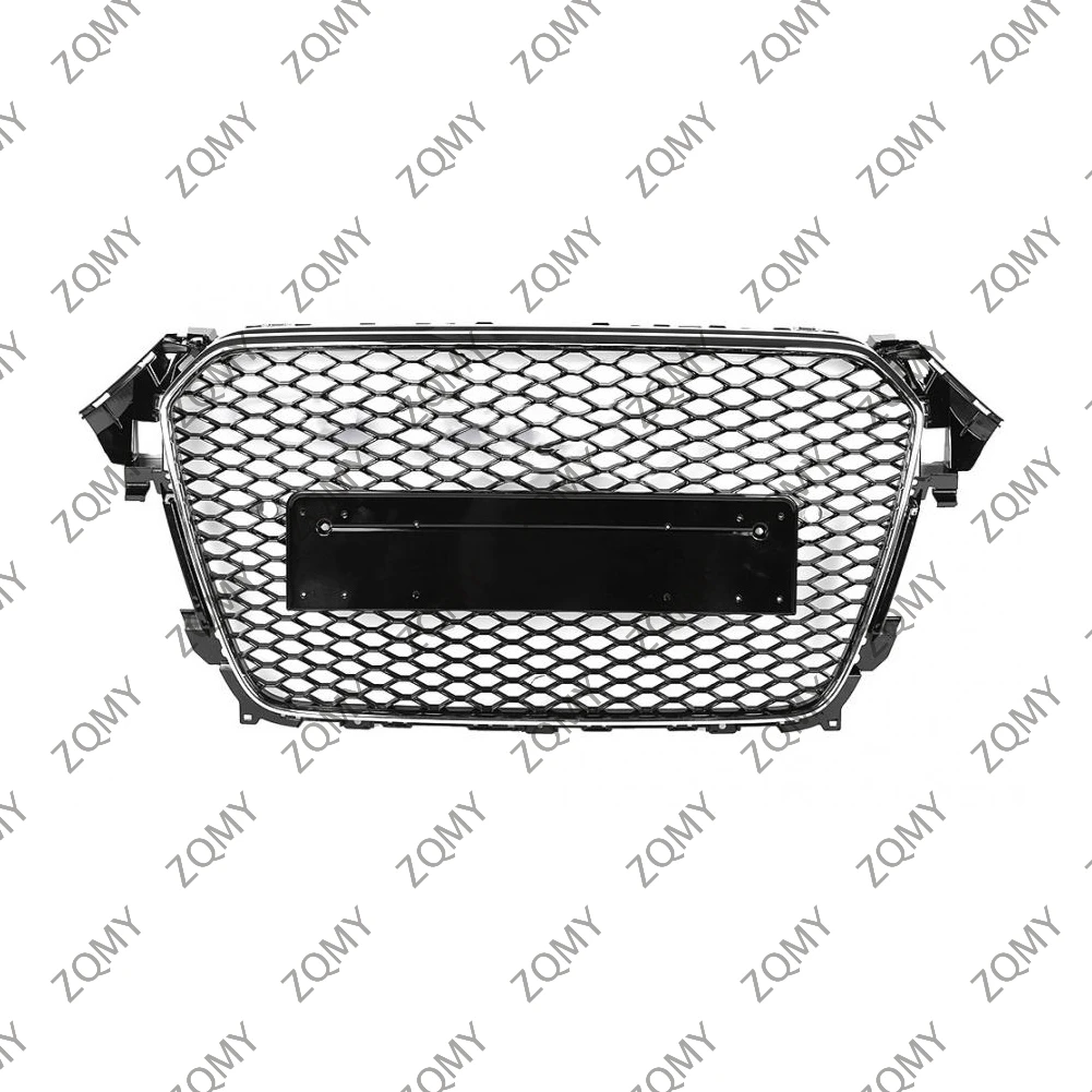 

With/Logo For Audi A4/A4L/S4 2013 2014 2015 2016 Car Front Bumper Grille Centre Panel Styling Upper Grill (Modify RS4 style)