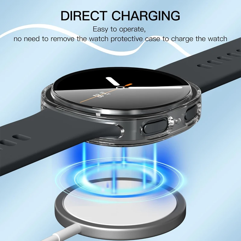 Galaxy Watch 8 Protective Soft TPU Bumper Case with Screen Protector