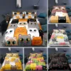 Cartoon Cat Duvet Cover Set Cartoon Animal Print Bedding Set With Pillowcase 2/3pcs Comforter Cover For Bedroom Decor 1