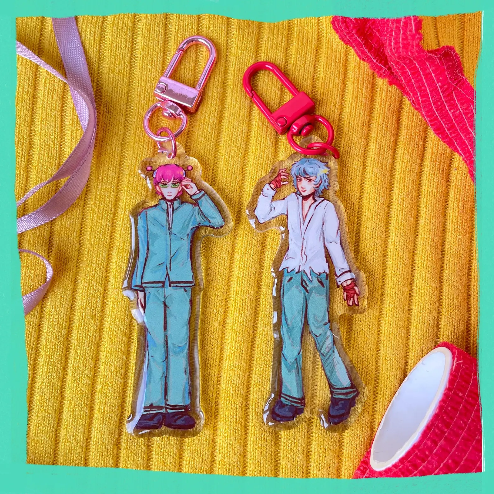 Saiki K Anime-Inspired Keychain Collection