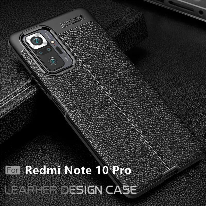 Xinyunew Custodia A Libro Con Portafoglio In Pelle Per Xiaomi Redmi Note 10 Pro - Grigio