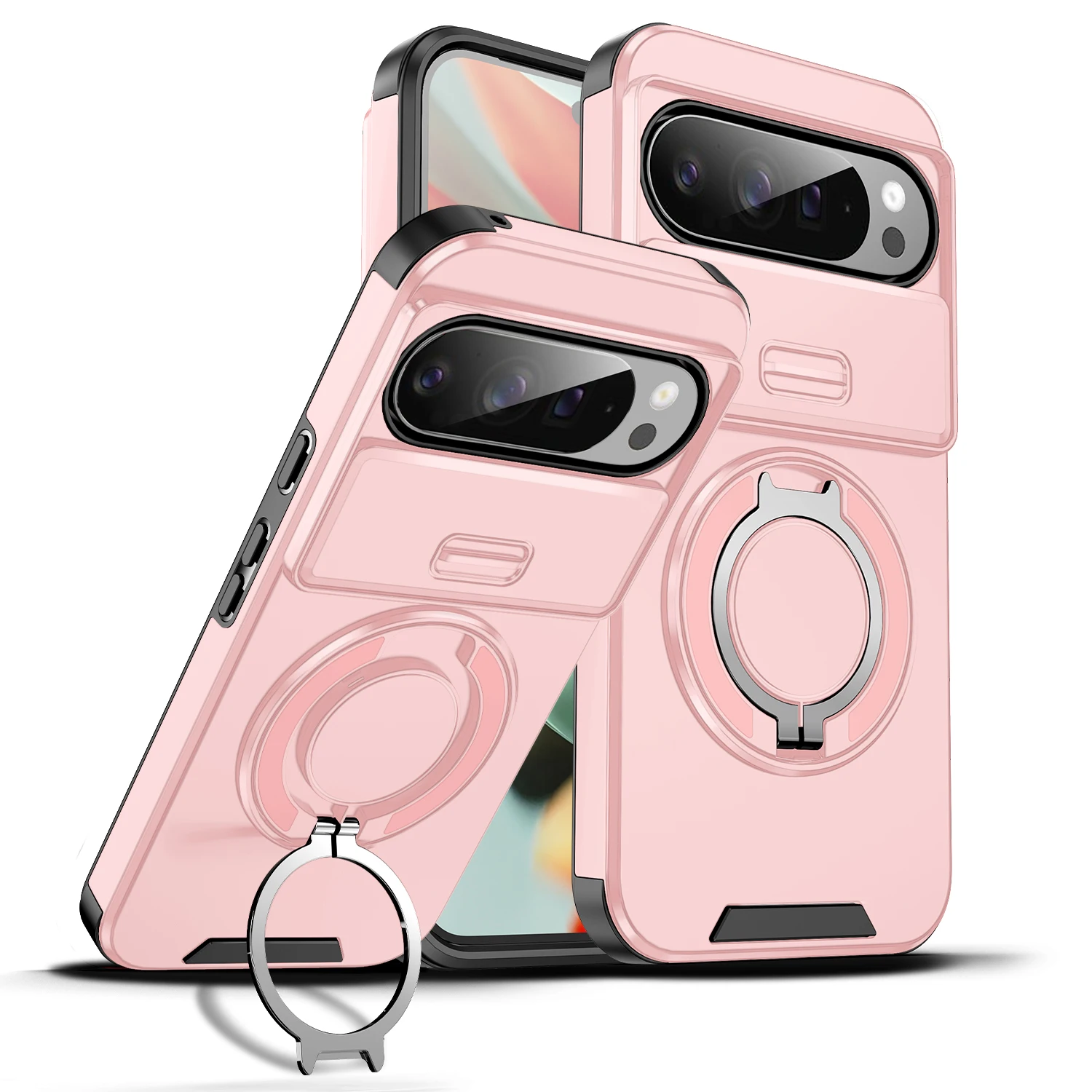 Magnetic Bracket Sliding Window Anti-Fall Phone Case