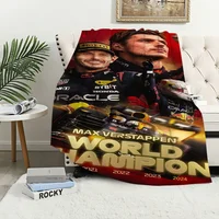Popular Drivers M-Max-Emilian V-Verstappen Blanket Soft Plush Nap Sofa rug for Living Room Bedroom Home Travel Kid Gifts 1
