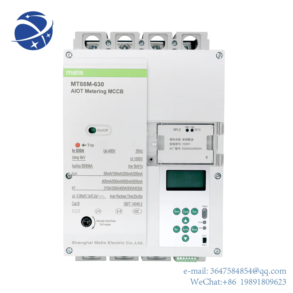 

Yunyimatis MT88M 630A remote monitoring Smart molded case circuit breaker with RS485 Protocol
