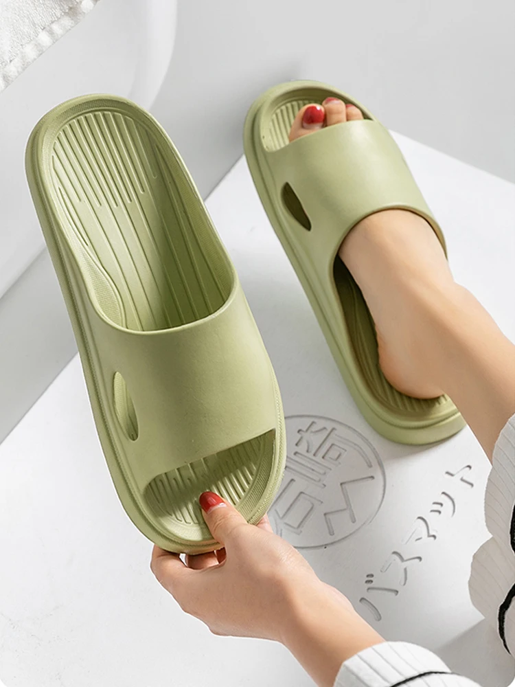 Thick Platform Slippers for Women Home Soft Sole Pillow Slides Sandals Woman Summer Beach Non Slip Flip Flops Bathroom Slipper 6