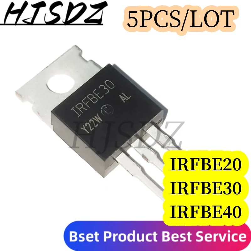 Produktbild von 10 X Transistor IRFBE30 TO-220 – Für Leistungs- Und Schaltanwendungen