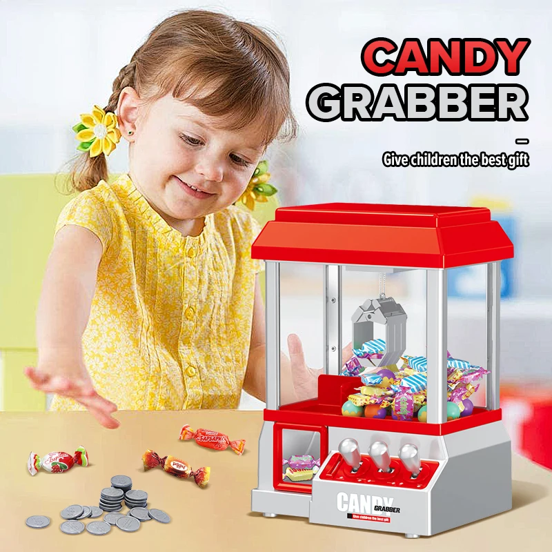Mini Grabber Claw Machine Coin Operated Candy Grabber Vending