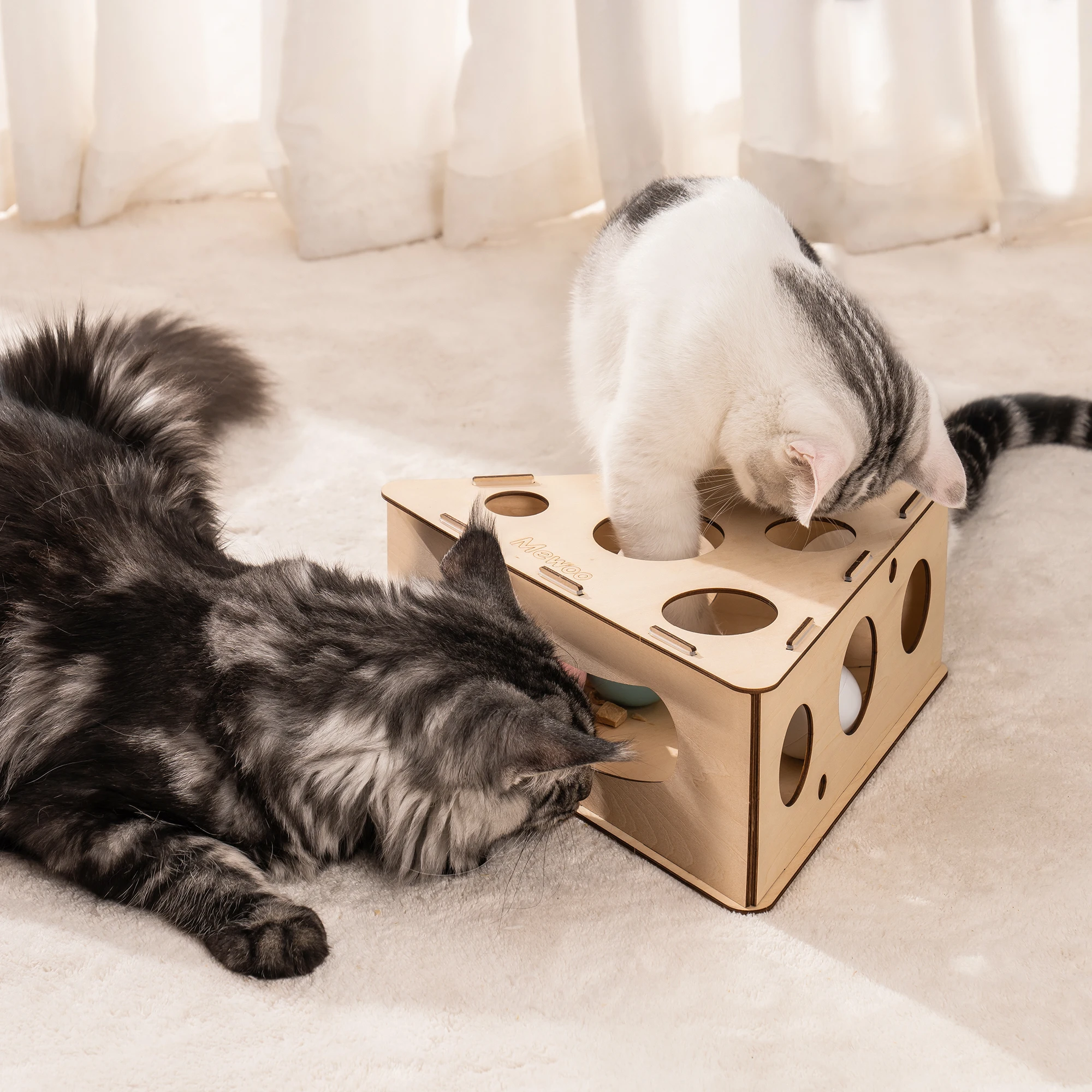 Cat Puzzle Feeder Toy Slow Food Dispenser com bolas engraçadas Gatos tratam  jogos interativos nível 1-2 Caixa de tesouro de estimulação mental -  AliExpress