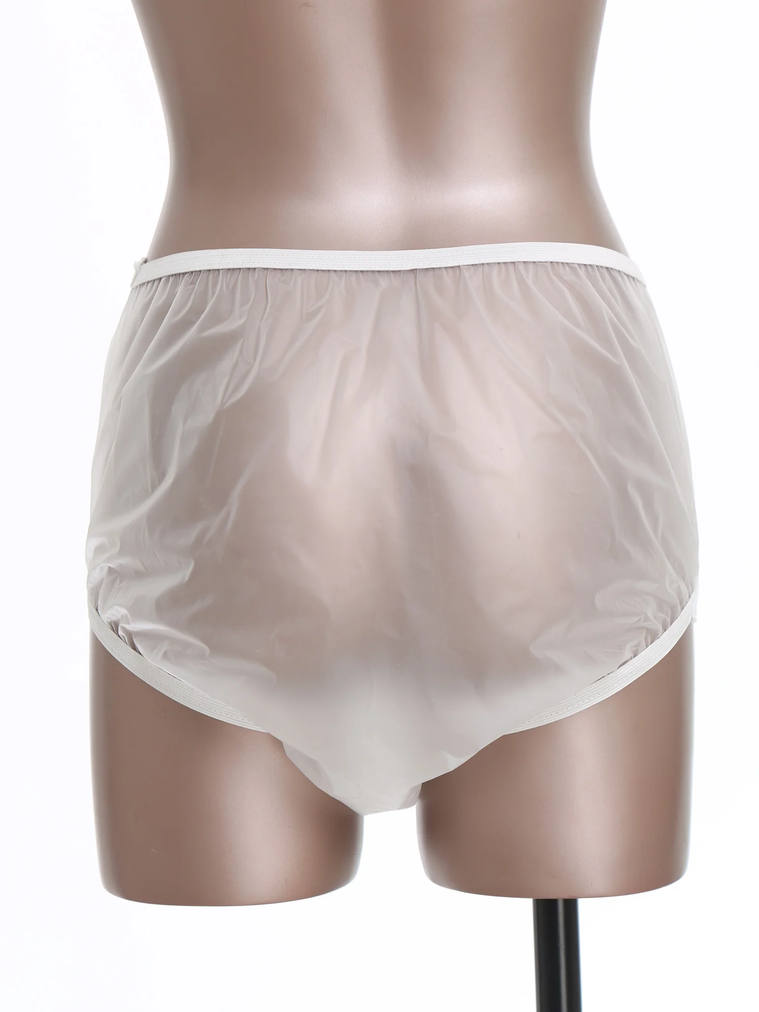 3 pezzi unisex per adulti copri pannolino impermeabile cintura elastica trasparente biancheria intima lavabile a tenuta stagna per l'uso con pannolini - immagine 4