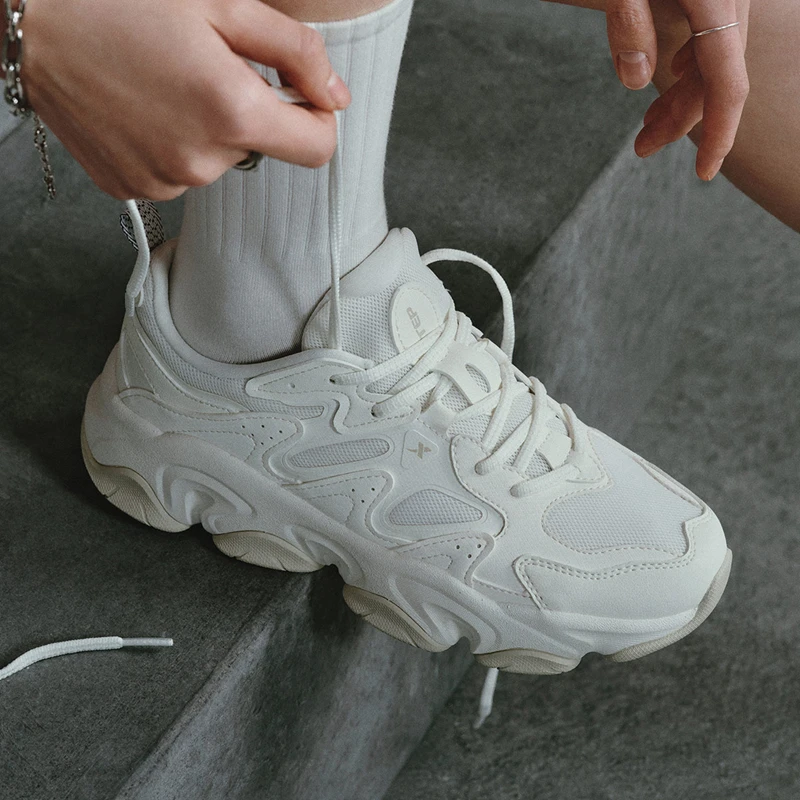 여성을위한 Xtep 캐주얼 신발 여름 레저 Spory 여성 스포츠 신발 안정성 편안한 야외 운동화 876218320039