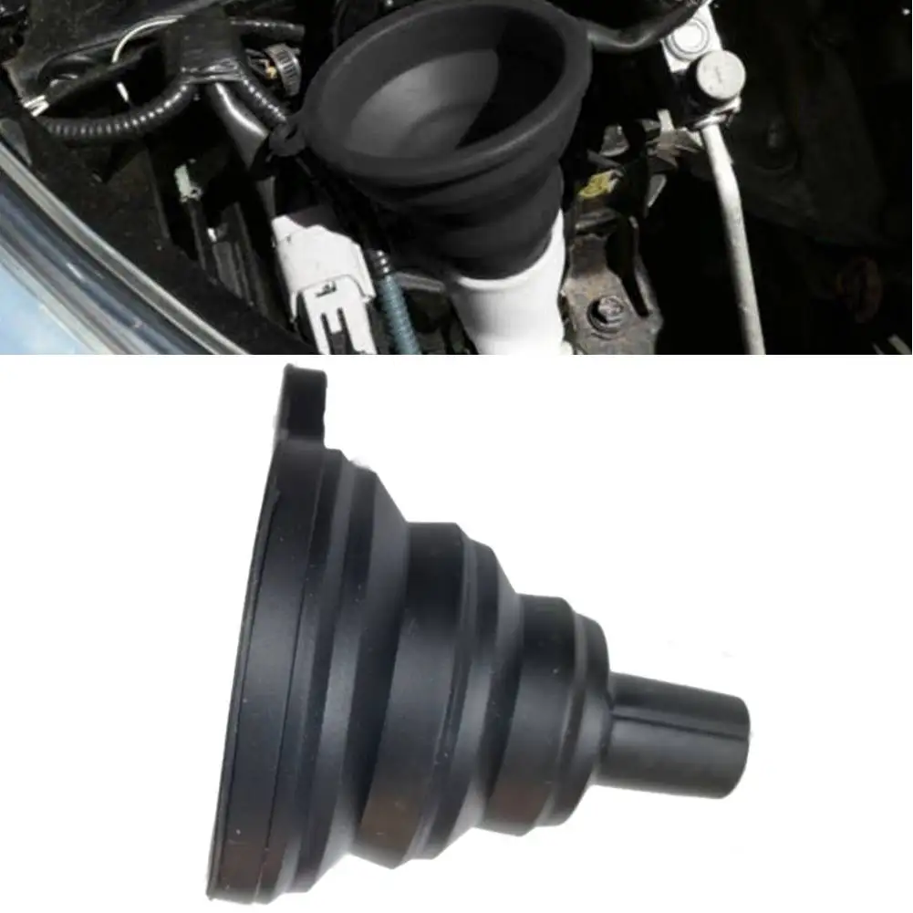 Auto Engine Funnel For Gasoline Oil Fuel Petrol Diesel Liquid With Collapsible Silicone Design Universal