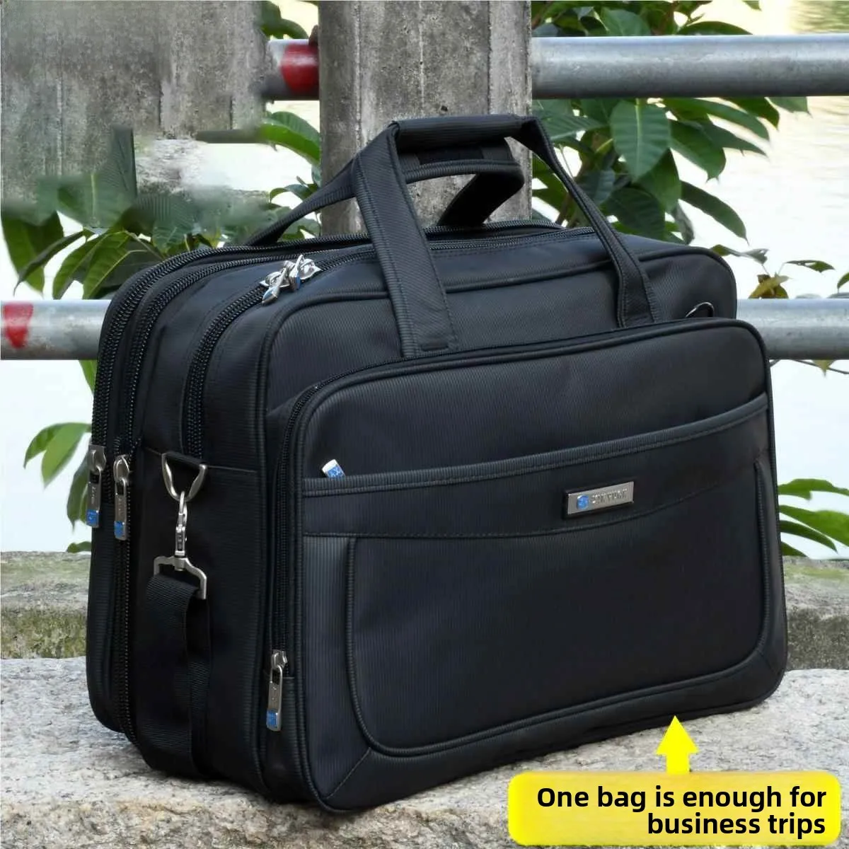 Large Capacity Oxford Cloth Business Bag Men's Briefcase Casual Handbag Work Bag Traveling Briefcase Computer Bag for Men