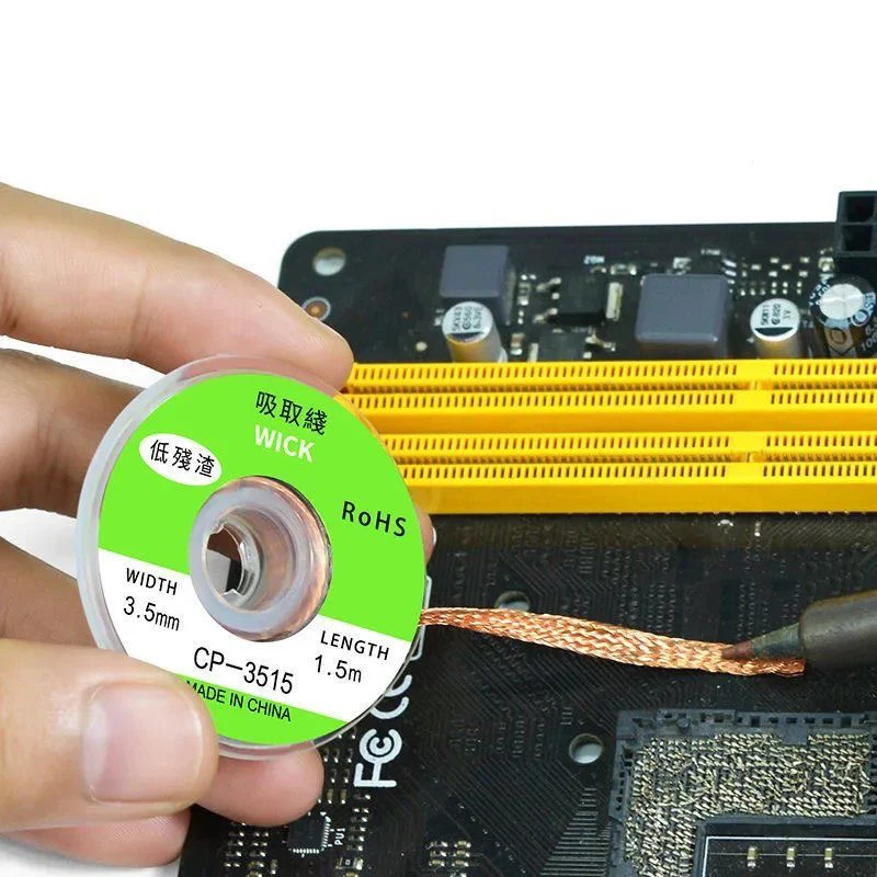 Welding Wires Desoldering Braid Tape Copper Solder Wire Soldering Wick Tin Solder Removal Braid Welding Repair Tool 1.0-3.5mm solder remover soldering wire desoldering braid soldering repair tool soldering tin wire desoldering mesh braid welding wires