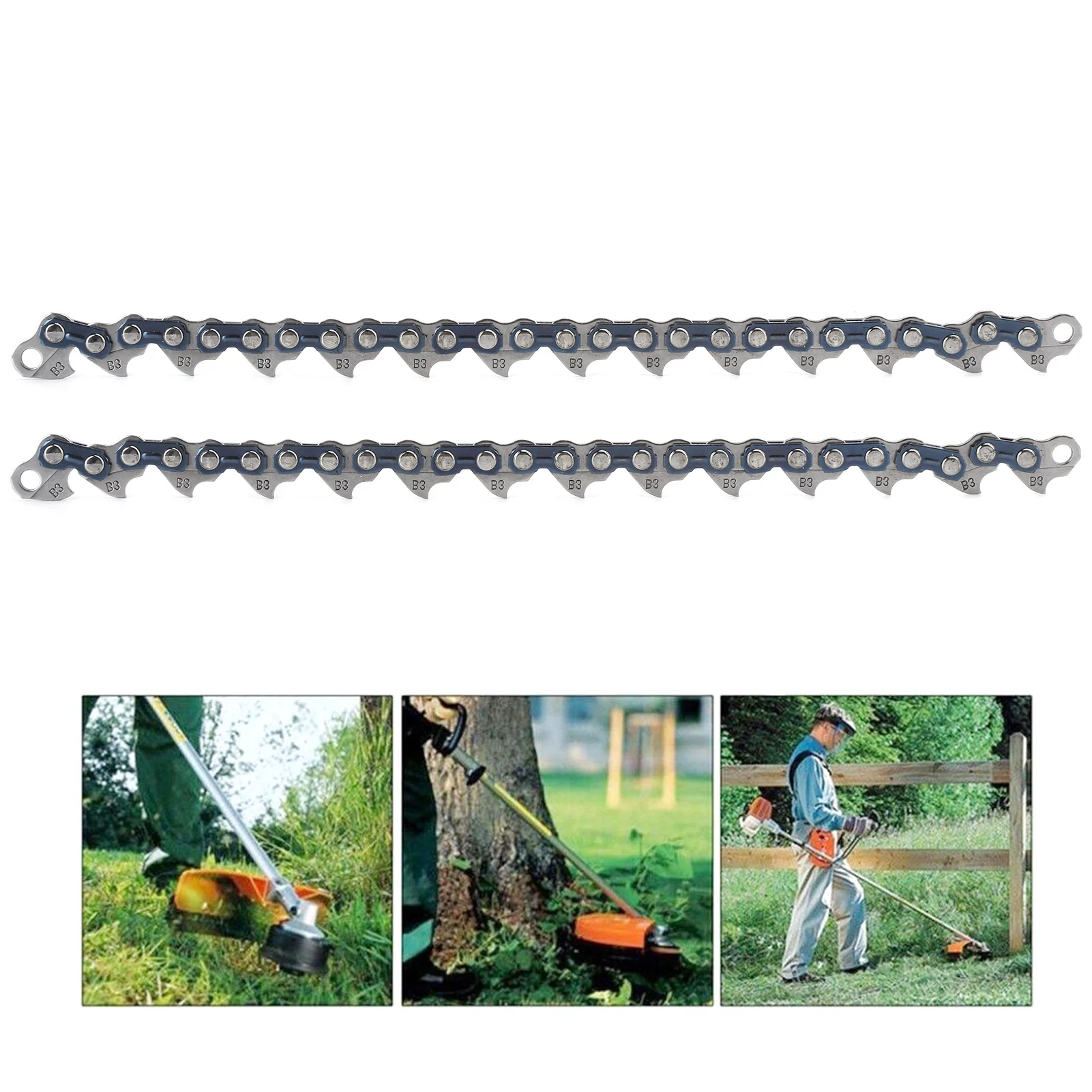 

2pcs Trimmer Head Coil Chain Grass Garden Brush Cutter Chain Grass Brushcutter For Trimmer Head Lawn Mower Garden Tool