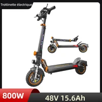 Trottinette Électrique 800W, Batterie 48V 15.6Ah, Autonomie 55km, Double Suspension, Pneus 10 Pouces, Frein à Disque, Pliable, Charge Max 120kg 1