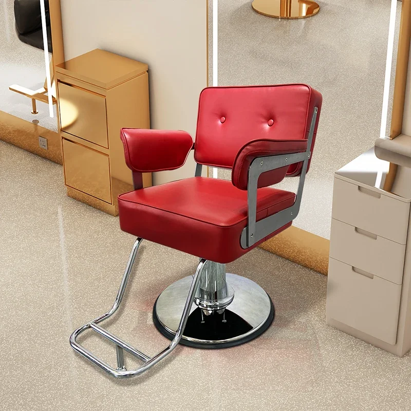 Adjustable Stool Barber Chairs Haircut Hairdressing Hot Dyeing Speciality Barber Chairs Silla Barberia Beauty Furniture QF50BC