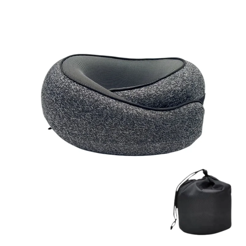 Enhanced Portable U-Shaped Memory Foam Travel Pillow for Neck Support and Comfort