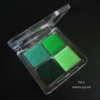 4 Color Fluorescent UV Pastel Cake Liner Water Activated Eyeliner For Children's Christmas Party Makeup With Liner Brush 6