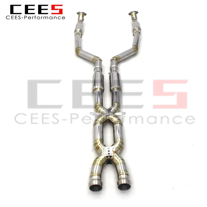 Cees Titanium Mid Pipe Performance Tubo Di Scarico Downpipe Catless Per Bmw M3 E90/E92/E93 4.0L 2007-2013