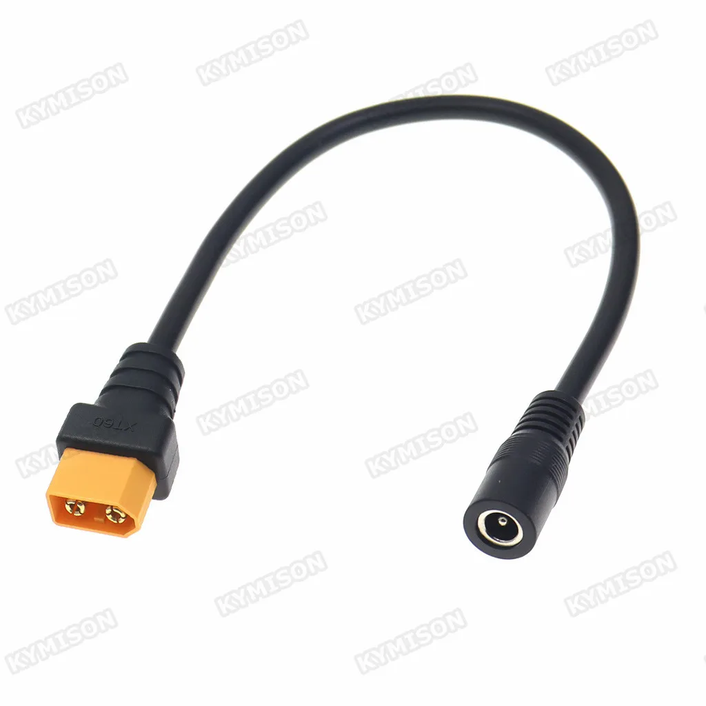 Connecteur Xt60 Femelle Vers Dc 5.5x2.1mm 5.5x2.5mm, 1 Pièce, Câble  Adaptateur De Charge De Batterie, Fil En Silicone Pour Chargeur De Batterie  Rc - Connecteurs - AliExpress