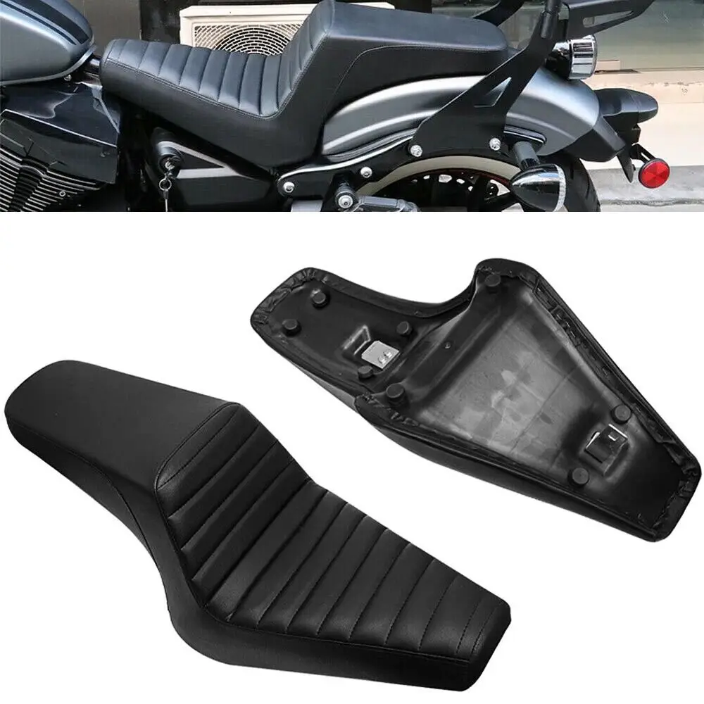 

Motorcycle Black Driver & Passenger Two Up Cushion Seat Fit For Yamaha Bolt 950 XV950 XVS 950 R/C SPEC 2013-2019 2018 2017 2016