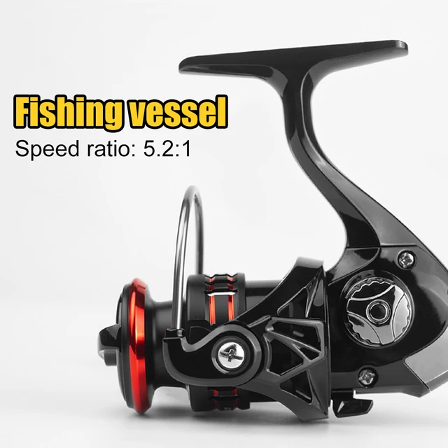 Portable Spinning Fishing Reel Carp Raft Fishing Wheel 5.2:1 5KG