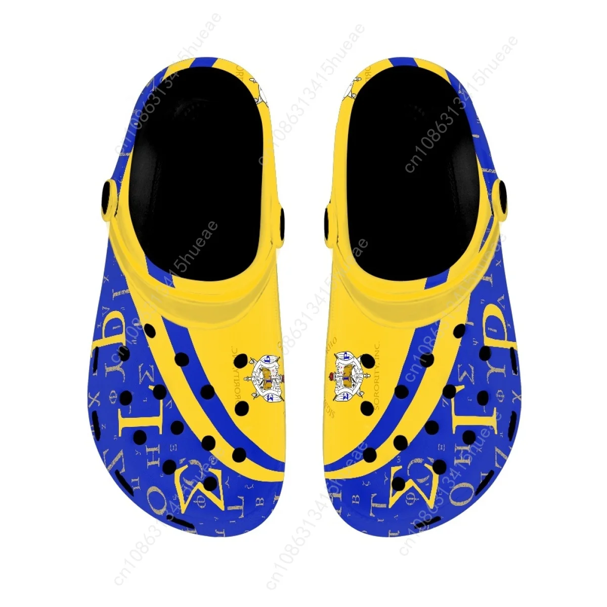 Sigma Gamma Rho Print Casual Sandals Non-slip Breathable Slippers Unisex Home Cozy Hole Flat Garden Shoes Couple Beach Slides
