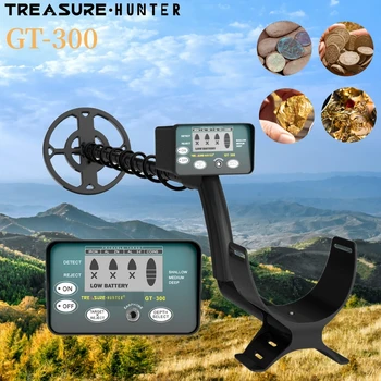 Treasure Hunter GT300 Metal Detector Professional High Sensitive Underground Pinpointing Adjustable Tracker Waterproof IP68 1