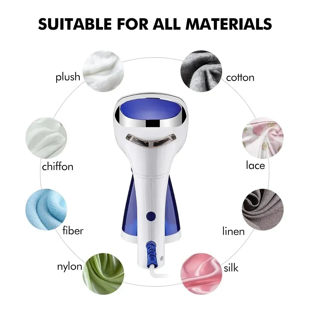 2024 New Handheld Garment Steamer for Clothes 1600W Powerful Electric Steam Iron Foldable Portable Traveling Clothes Steamer