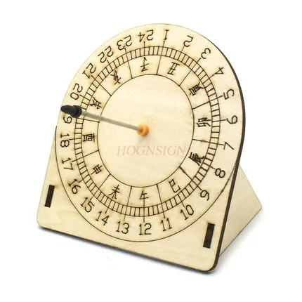 

physical experiment equipment Simple sundial elementary school students simple assembled model ancient timer diy sun clock