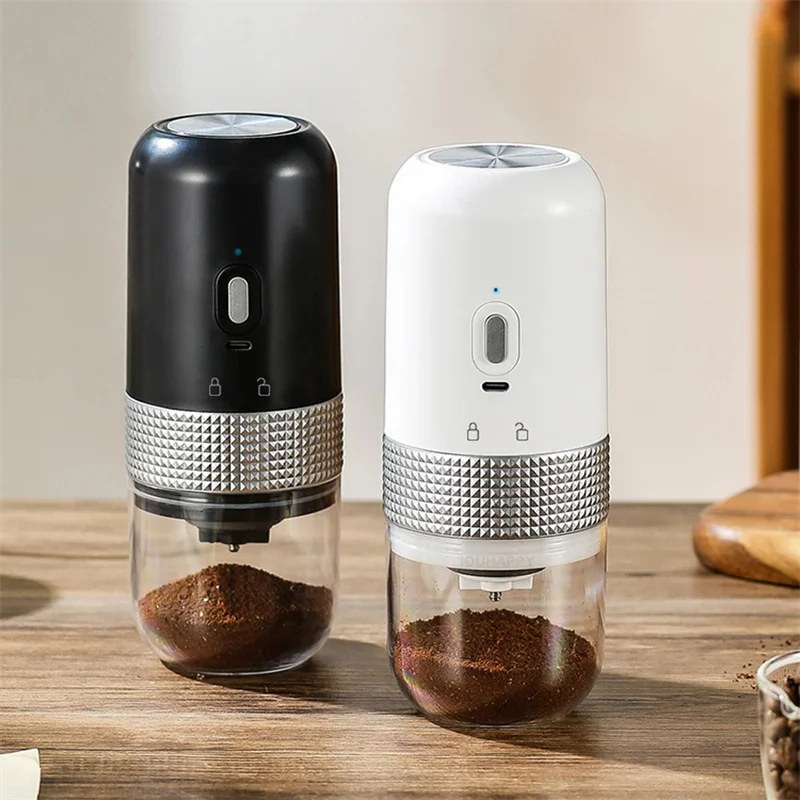 

Electric Coffee Grinder Cafe Automatic Coffee Beans Mill Conical Burr Grinder Machine for Home Travel Portable USB Rechargeable