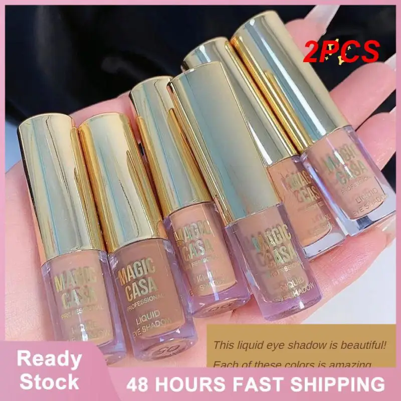 

2PCS Fine Eyeshadow Sequins Eyeshadow Good Ductility Eyes Liquid Eye Shadow Makeup Makeup Eye Shadow Liquid