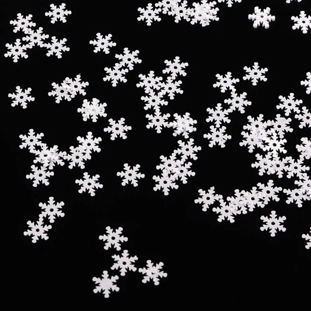 8mm Christmas Snowflake Sequins 20g Glitter Confetti for Home Party Xmas Decorations Tree Ornament Supplies