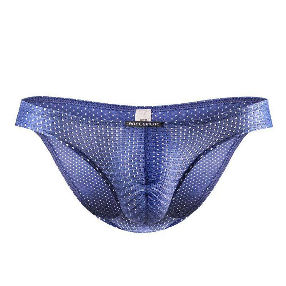 

Fashion Men Underwear Mesh Hollow Breathable Sexy Thong Underpant Lingerie Ultrathin Panties Beachwear Swimsuit Sensual Knickers