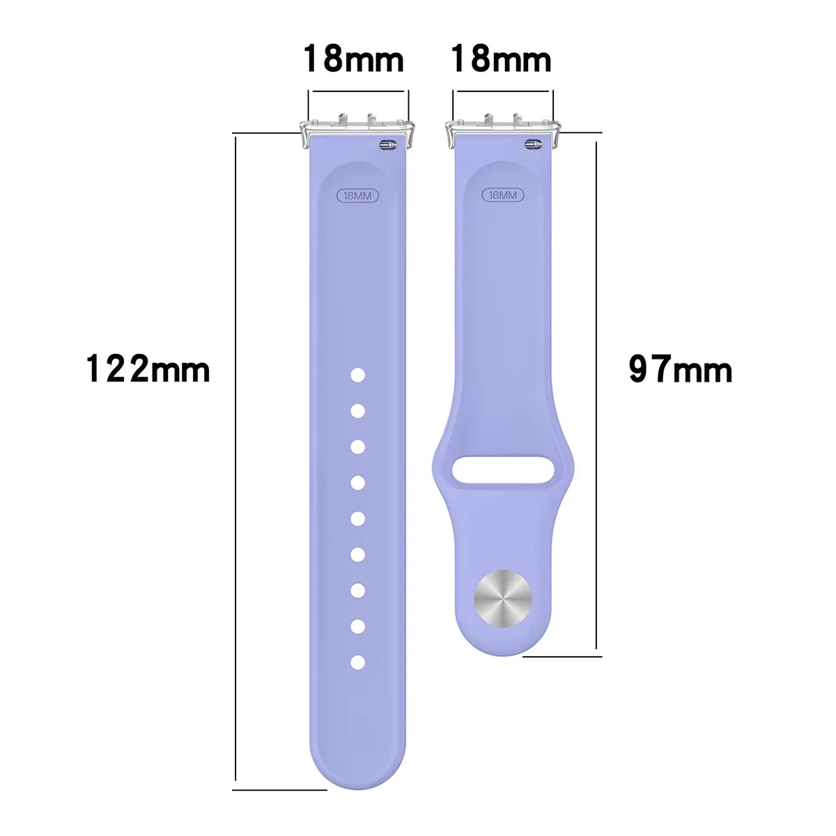 Silicone Sport Strap for Fitness Tracker - Replacement Watchband Accessory