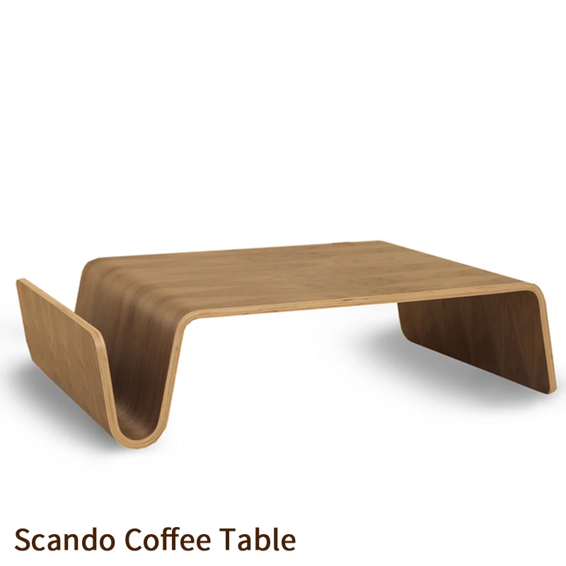 

Scando Table / Simple and creative curved wood tatami table