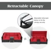 Patio Furniture Sets Daybed with Retractable Canopy,7 Pieces Outdoor Rattan Sectional Sofa Set, Wicker Patio Seating Chairs 4