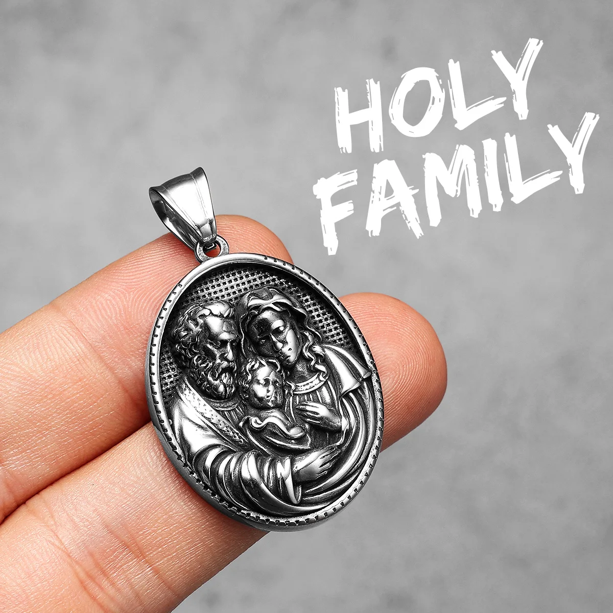 Pope Francis Oval Sterling Silver Medal